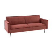 Фотография товара Диван прямой Кассель, велюр, красный от компании ChiedoCover.