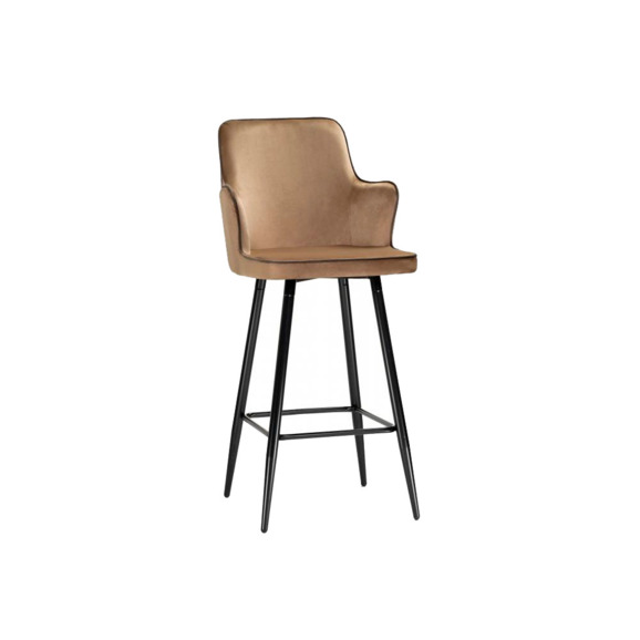 Барный стул Feona dark beige - фото 1