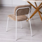Реальное изображение товара 3 Стул Kvik, рогожка Play linen, ножки металл RAL 9003 производства ChiedoCover 