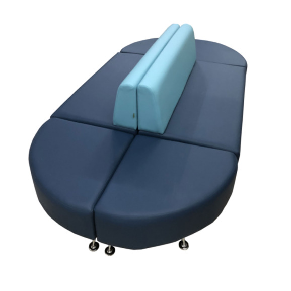 Модульный диван Волт (6-ть секций), голубо-синий - фото 5