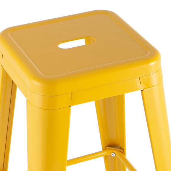 Стул барный TOLIX, желтый, глянцевый KD - фото 4