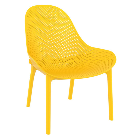 Лаунж-кресло пластиковое Грау, желтый - фото 2