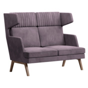 Фотография товара Диван Marko двухместный высокий, коричневый от компании ChiedoCover.