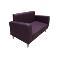 Настоящее фото товара Диван Таура Люкс двухместный, фиолетовый, произведённого компанией ChiedoCover