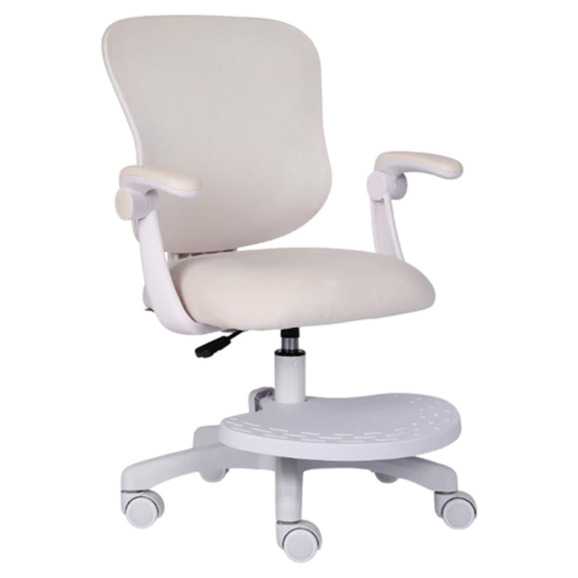 Кресло детское с подставкой для ног Hurry, бежевый Кресло детское с подставкой для ног Hurry, бежевый - фото 1