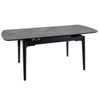 Фотография Стол обеденный Atrium, серый лак, черный Фотография товара Стол обеденный Atrium, серый лак, черный от компании ChiedoCover.