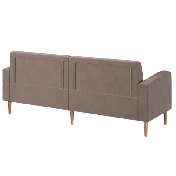 Диван Папилла, велюр, 182 см, светло-коричневый - фото 3