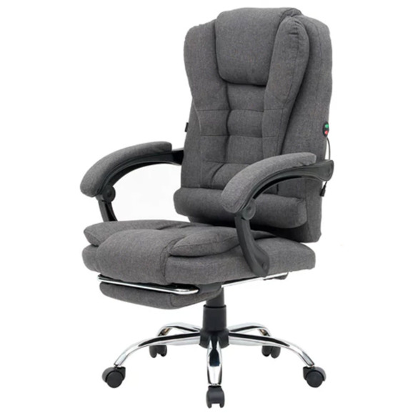 Кресло офисное с функцией вибромассажа Datum, серый - фото 7