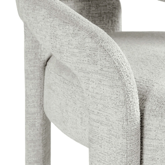 Стул Avella, светло-серый, шенилл - фото 5