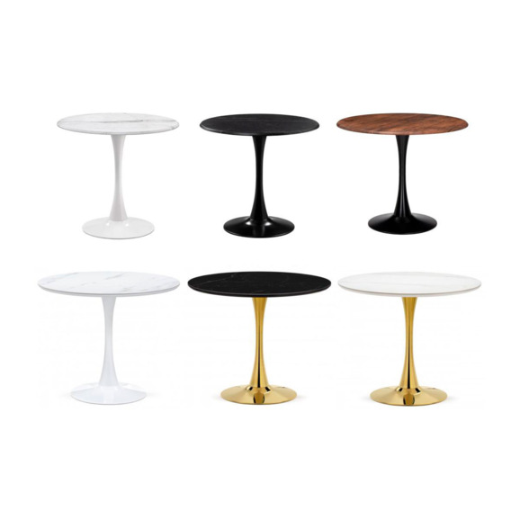 Стол Тулип белый мрамор / белый Стол Тулип белый мрамор / белый - фото 5