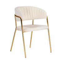 Фотография Стул на металлокаркасе Kamelia белый / ткань золотые ножки от производителя ChiedoCover, картинка продукции, реальное фото товара Настоящее фото товара Стул на металлокаркасе Kamelia белый / ткань золотые ножки, произведённого компанией ChiedoCover