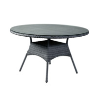 Настоящее фото товара Долпур стол круглый, серый, произведённого компанией ChiedoCover