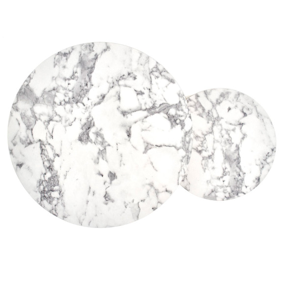 Набор журнальных столиков Certain, мрамор, золото Набор журнальных столиков Certain, мрамор, золото - фото 2