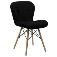 Настоящее фото товара Черный стул Barny, произведённого компанией ChiedoCover