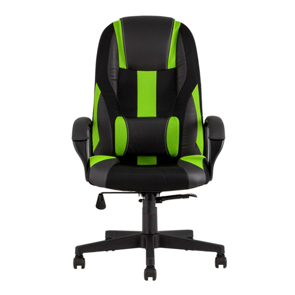 Кресло игровое TopChairs ST-CYBER 9 черный/зеленый - фото 5