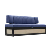 Настоящее фото товара Диван для кухни Оттион 174 дуб крафт белый, синий, произведённого компанией ChiedoCover