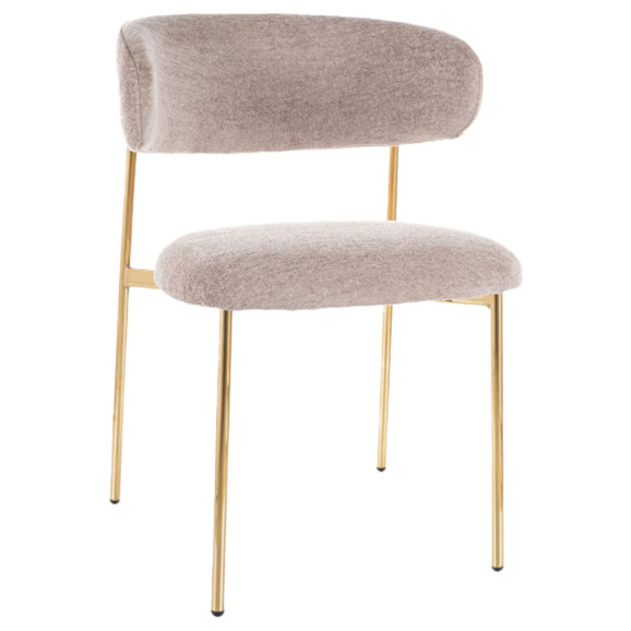 Стул кухонный Knot, темно-бежевый, золотой - фото 1