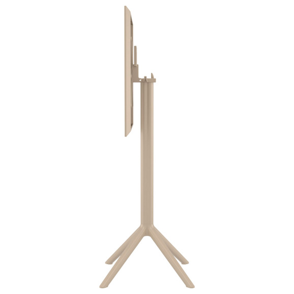 Стол пластиковый барный складной Sky Folding Bar Table 60, бежевый - фото 5