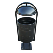 Фотография товара Уличная урна КОСМОС 50 литров, серебро от компании ChiedoCover.