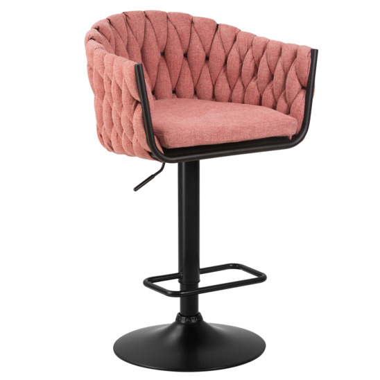 Барный стул КЕЛЬН, рогожка розовый - фото 1