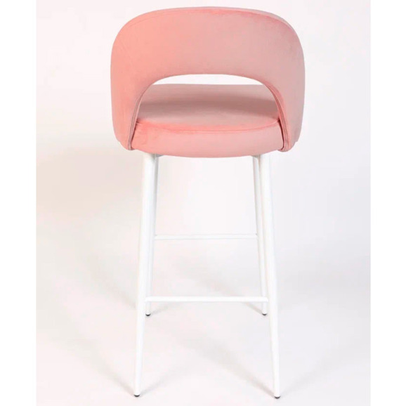 Стул Пиннате, барный, пудровый, белый, велюр - фото 6