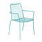 Фотография Стул Лион с подлокотниками, бирюзовый RAL 6027 от производителя ChiedoCover, картинка продукции, реальное фото товара Настоящее фото товара Стул Лион с подлокотниками, бирюзовый RAL 6027, произведённого компанией ChiedoCover