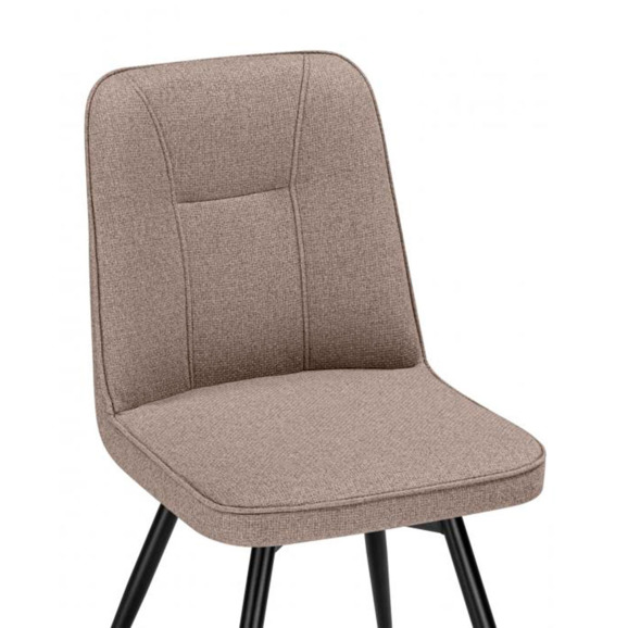 Стул на металлокаркасе Texas 3 поворотный светло-коричневый / черный Стул на металлокаркасе Texas 3 поворотный светло-коричневый / черный - фото 5