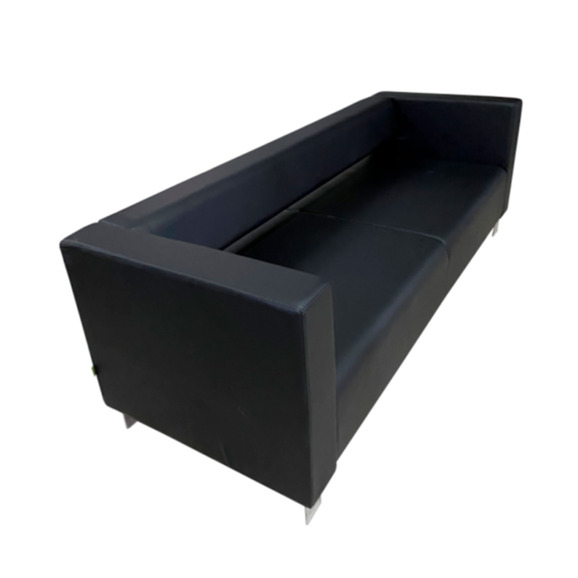 Диван Гидес трехместный, экокожа пегасо, черный Диван Гидес трехместный, экокожа пегасо, черный - фото 2