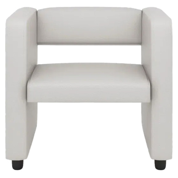 Кресло Тепал, экокожа, белый - фото 2