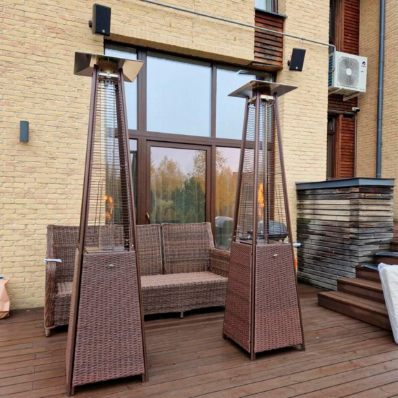 Уличный газовый обогреватель WWT 13I ROTANG Brown Уличный газовый обогреватель WWT 13I ROTANG Brown - фото 6