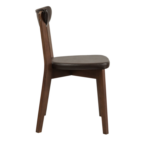 Стул Ruby, экокожа коричневая  Cometa dark Brown, старинный орех - фото 5