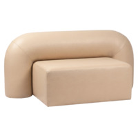 Настоящее фото товара Диван Мерис, экокожа бежевая, произведённого компанией ChiedoCover