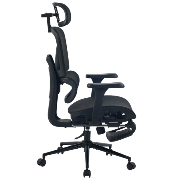 Кресло офисное TopChairs Vertus, черная сетка - фото 3