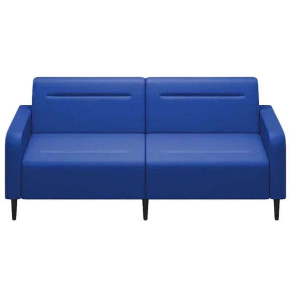 Диван Папилла, экокожа, 182 см, синий - фото 2