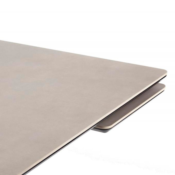 Керамический стол Памелла 140(200)х80 carmen light grey / черный - фото 6