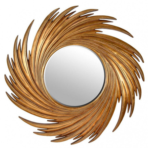 Зеркало в раме Свирл Gold - фото 1