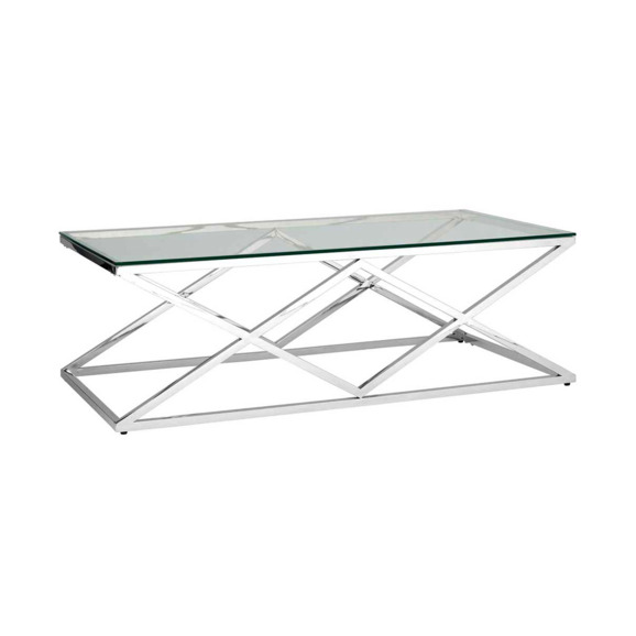 Журнальный стол Инсигния 120 x 60 серебро - фото 1