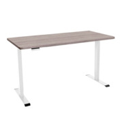 Фотография товара Стол с регулировкой высоты Lift, белый, ЛДСП дуб бежево-серый, 140x60 от компании ChiedoCover.