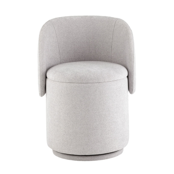 Пуф-трансформер Таунсвилл вращающийся с ящиком, светло-серый Пуф-трансформер Таунсвилл вращающийся с ящиком, светло-серый - фото 6