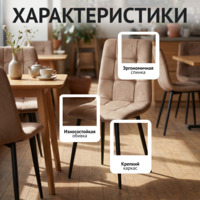 Фотография товара Стул Олис, велюр Велютто Люкс 03 от компании ChiedoCover.