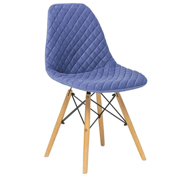 Чехол Е07 на стул Eames, синий - фото 1