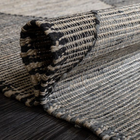 Индийский ковёр «MODERN KILIM» NATURAL-AQUA - фото 4