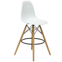 Настоящее фото товара Барный стул LongMold, белый				, произведённого компанией ChiedoCover