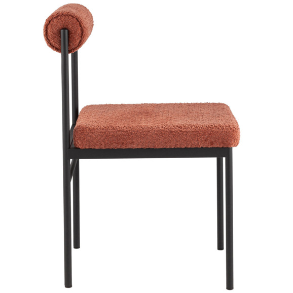 Стул обеденный Балла, букле, коралловый Стул обеденный Балла, букле, коралловый - фото 3