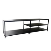 Фотография товара Тумба ТВ, 1400*400*450 мм, каркас черный муар RAL 9005 от компании ChiedoCover.