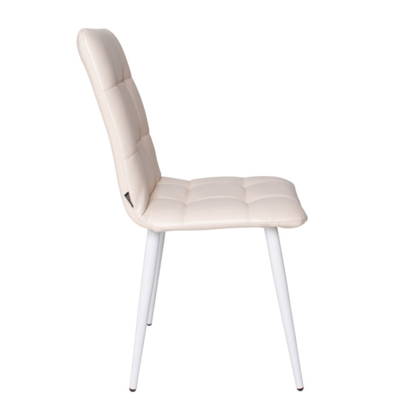 Стул Olys, кожзам Марвелл крем, ножки металл 32*18 RAL 9003 муар - фото 6