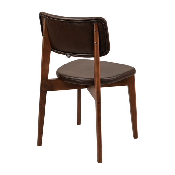 Стул Topas, экокожа коричневая Cometa dark Brown, старинный орех - фото 6