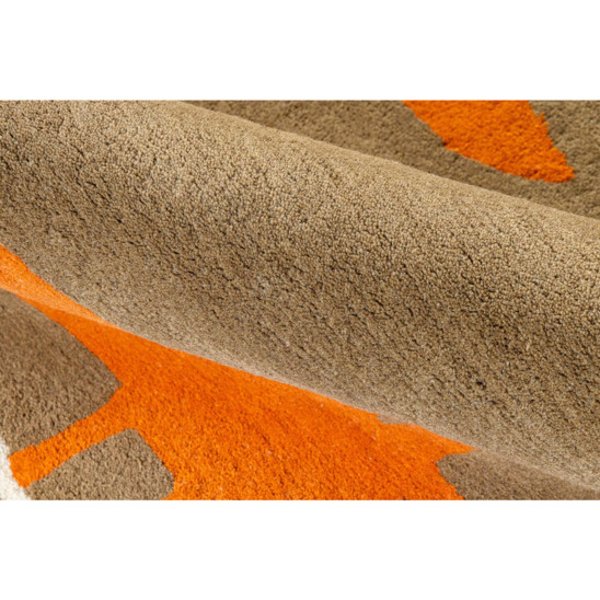 Индийский ковёр шерстяной Mr Fox Cinnamon, коричневый - фото 4