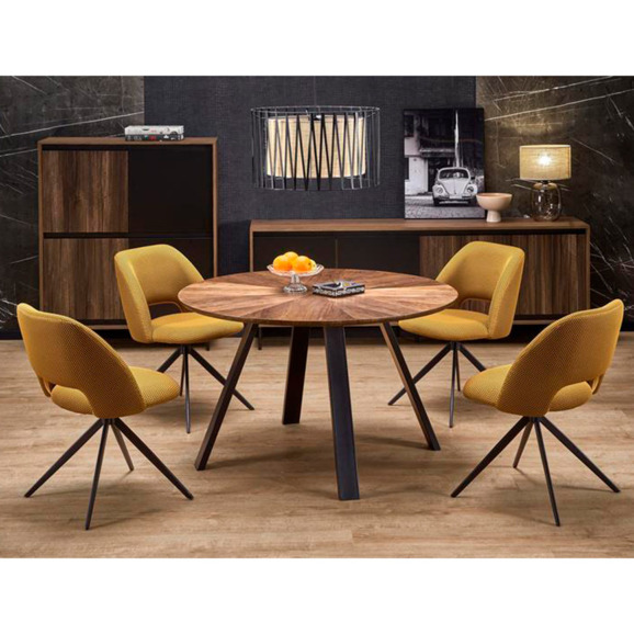 Стол обеденный Unity, орех, черный - фото 5