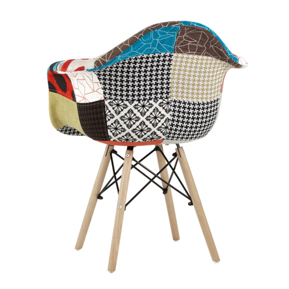 Кресло Eames DSW пэчворк - фото 2